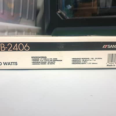 Vintage *New* Sansui SB-2406 Car Speakers - New Old Stock Open Box image 14