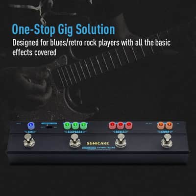 SONICAKE Twiggy Blues Guitar Multi Effects Pedal Twiggy Blues Compressor Overdrive Delay Reverb image 3