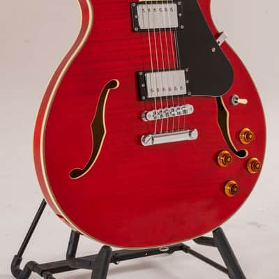 Washburn SH35TR Wing Series Semi Hollow Electric Guitar w/Gigbag, Trans Red image 12