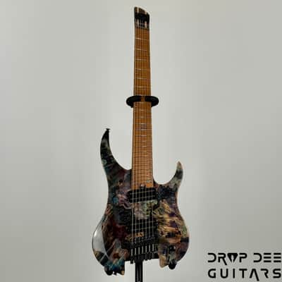 Legator Ghost X7F Multiscale Headless 7-String Electric Guitar w/ Bag - Coral image 2