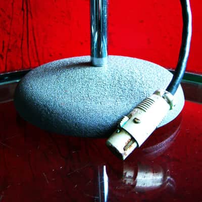 Vintage RARE 1940's Shure 556C dynamic cardioid microphone w Atlas DS-5 stand Elvis image 14