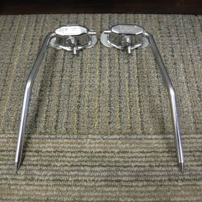 Vintage Ludwig 1960's Folding Bass Drum Spurs with Brackets image 1