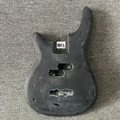 Black Basswood Left Handed Bass Body DIY Project image 1