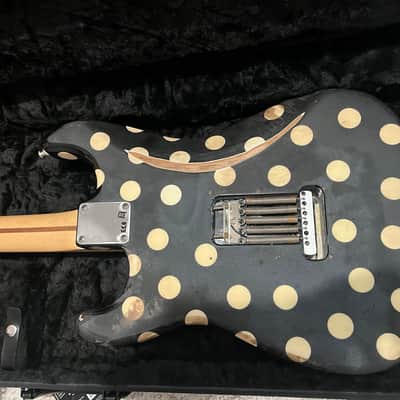 Heavy relic Fender Buddy Guy Artist Series Signature Stratocaster 2018 - Black with Polka Dots with Dimarzio and lace sensor pickup image 8