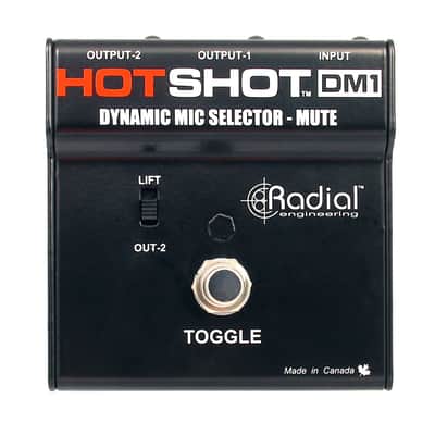 Radial Engineering DM1-HOTSHOT Momentary Footswitch-Channel Toggles Dynamic Mic From PA to Intercom image 5