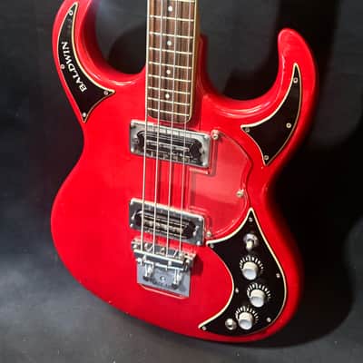 Burns Baldwin Baby Bison Bass - Clean and Original - with Burns Guitar Pickup - Original Case image 10