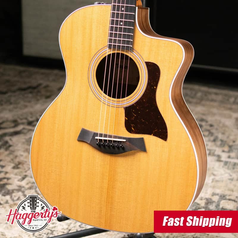 Taylor 214ce Grand Auditorium Acoustic/Electric Guitar with Gig Bag image 1