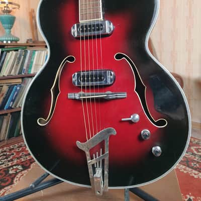 MUSIMA 1655 В Vintage Elecric GUITAR RARE USSR Hollow Semi body image 4