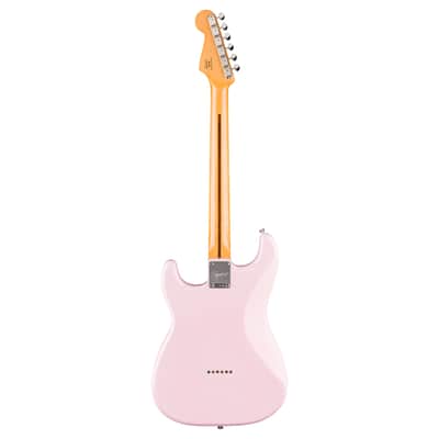 Used Squier Classic Vibe '50s Stratocaster HT - Shell Pink w/Maple FB image 8