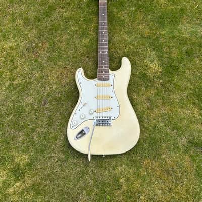 ‘85 Fender MIJ Strat Jimi Hendrix Lefty To Righty Conversion Olympic White Rosewood image 2