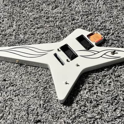 1990s MIJ ESP Random Star Body White Pearl Akira Takasaki EVH image 1