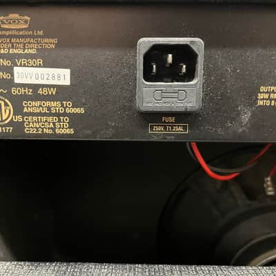 USED Vox VR30R Valve Reactor 2-Channel 30-Watt 1x10" Guitar Combo 2005 - 2006 - Black image 4