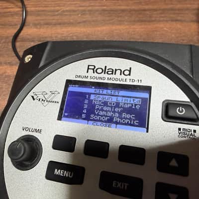 Roland TD-11 V-Drum Module w/Mount, Clamp, VEX, Wiring Harness, & Power -A1C9851 image 13