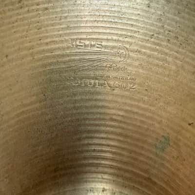 Paiste Formula 602 High Hat Cymbal Set 1960's Pre-Perial (crack in bottom cymbal) image 8