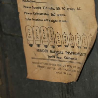 Fender Dual Showman Reverb TFL 5000D Silverface 1969 Black image 15