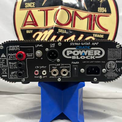 Crate CPB150 PowerBlock Stereo Guitar Head Amplifier with Bag image 4
