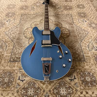 Used 2020 Gibson Custom Limited Edition '64 Trini Lopez Std VOS, Pelham Blue w/ Hard case image 6