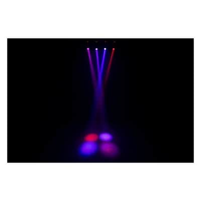 ColorKey Mover Halo Beam QUAD MKII Moving Head Fixture with 40W RGBW LED Beam, 12x 5050 RGB SMD LED Halo, and DMX Control (Black) image 7