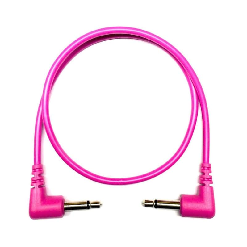 Tendrils Cables - 6x Right angled Eurorack Patch Cables-Magenta / 90cm image 1