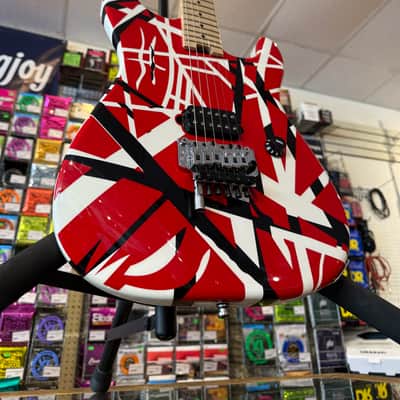 EVH Striped Series Electric Guitar 2013 - Present - Red/Black/White image 2