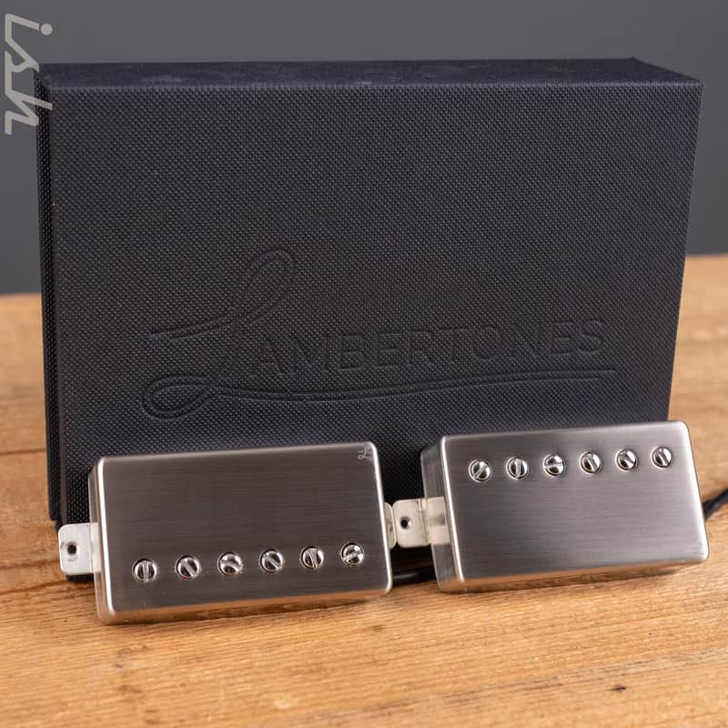 Lambertones "The Crema" Humbucker 4 Wire Set-Brushed Nickel image 1