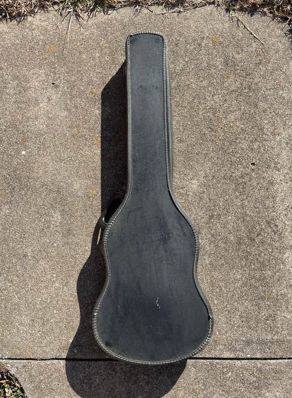 Vintage RARE 1960's Gibson SG Soft Shell Guitar Case Black w/ Red liner Epiphone image 1