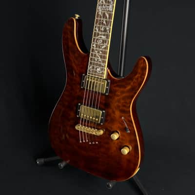 2003 Schecter Diamond Series C-1 Classic Electric Guitar with Hard Case - Antique Amber image 9
