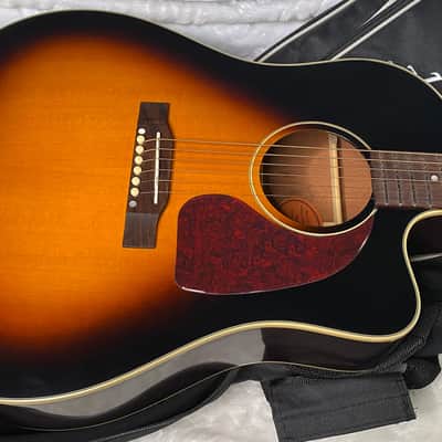 NEW! Epiphone Inspired by Gibson J-45 Standard EC Acoustic-Electric Guitar - Vintage Sunburst - 5.5lbs - Authorized Dealer - G07109 image 3
