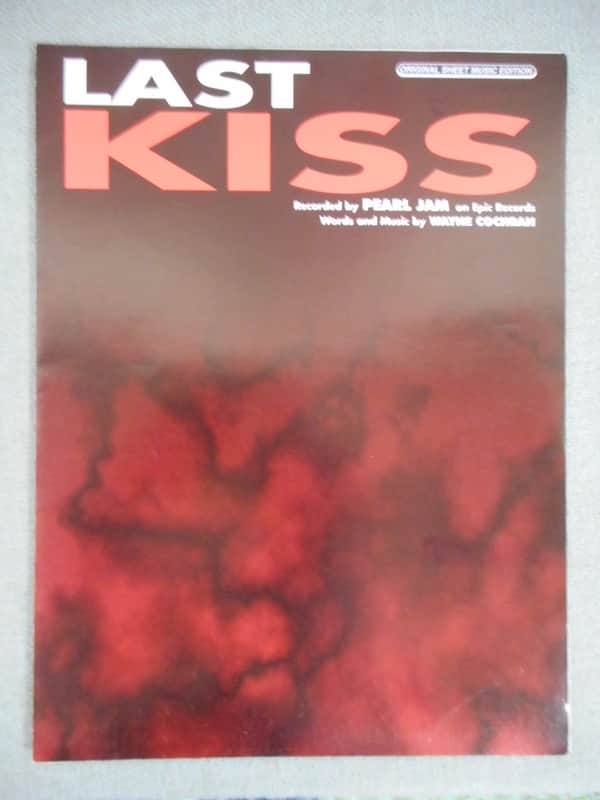 Pearl Jam "Last Kiss" Sheet Music 1999 image 1