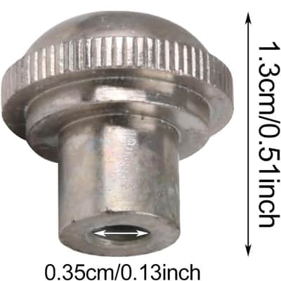 Silver High Strength Nickel Plated Piccolo Head Crown Screw Cap for Piccolo Replacement image 2