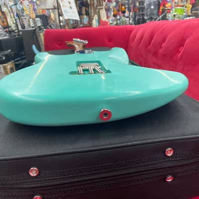 USA Custom Guitar Parts Caster S-Style Satin Sea Foam Green W/Case image 7