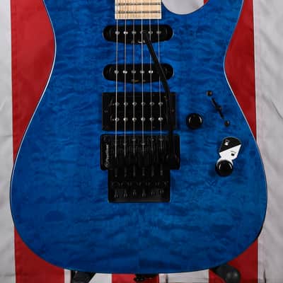 ESP LTD MH-203 QM - See Thru Blue image 2