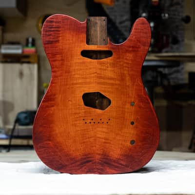 Curly Maple Tele Body / Sunburst Tele Body image 3