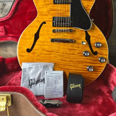Gibson ES-335 Figured Top Semi Hollow- Honey Amber 211460342 image 15