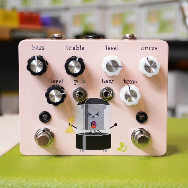 Baby Honker Dual-Overdrive-Boost-Baby Pink image 1