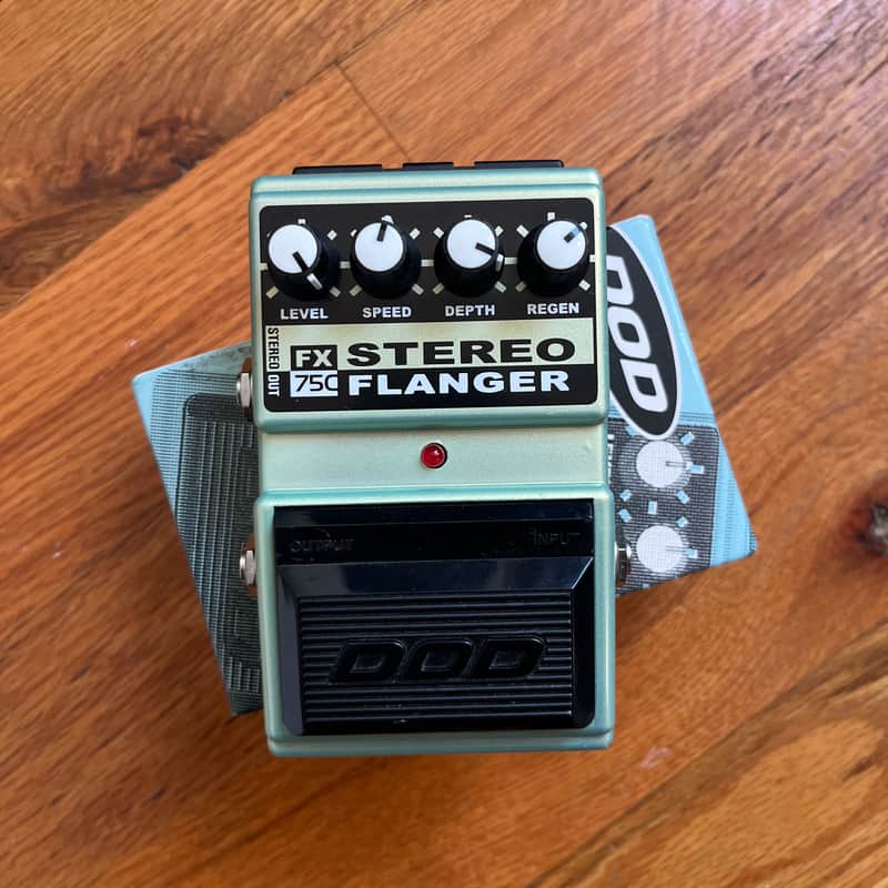 DOD FX75C Stereo Flanger 1990s - Green image 1