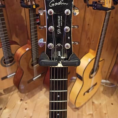 Godin 5th Avenue Jazz 2010s Natural Flame High Gloss image 4