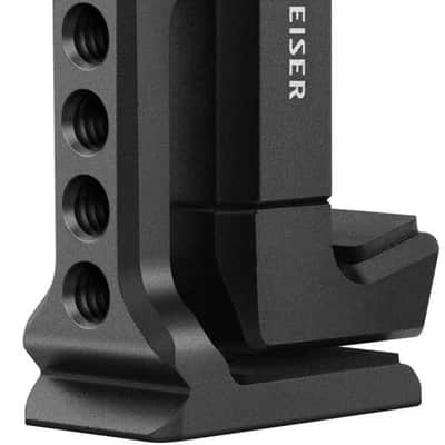 SENNHEISER Professional MKE 400 + Mobile Kit, Directional On-Camera Microphone with Smartphone Clamp & Manfrotto PIXI Mini Tripod, 509257, Auxiliary,Black image 11