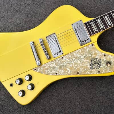 Gibson Custom Shop Firebird 1990 - unique Metallic Yellow finish sounds incredible! image 5