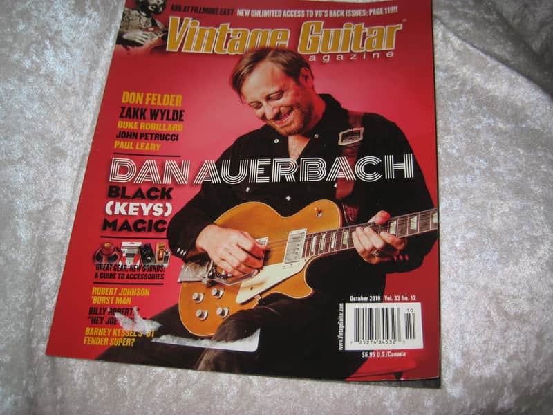 Vintage Guitar Magazine From October 2019 Dan Auerbach Issue image 1