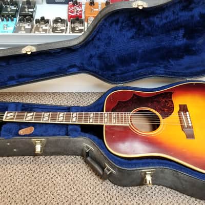 vintage 60's Gibson Southern Jumbo SJ in Cherry Sunburst with Hard Case image 3