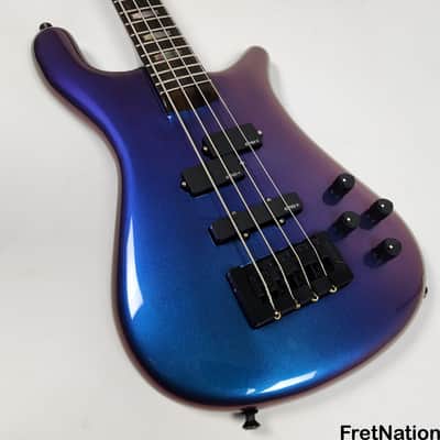 Spector USA NS-2 4-String Bass 1.5" Blue-Purple Colorshift Finish EMG PJX 9v HAZ 8.78lbs NS2 #1527 image 1
