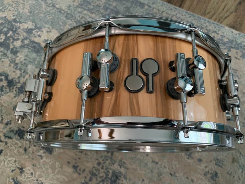 Sonor SQ2 Snare Drum 14 x 6 Medium Maple – High Gloss American Walnut image 1
