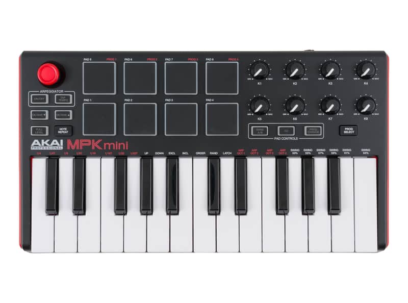 Akai MPK Mini mk2 USB Controller Keyboard [USED] image 1