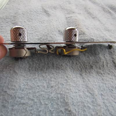 Telecaster Control Plate With Pots & Dome Knobs Import Telecaster Control Plate With Knobs & Pots image 2