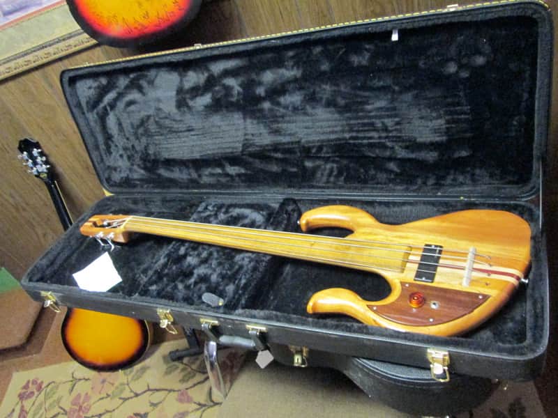 Wish Bass 4 string Lefty natural excellent overall minor imperfections image 1
