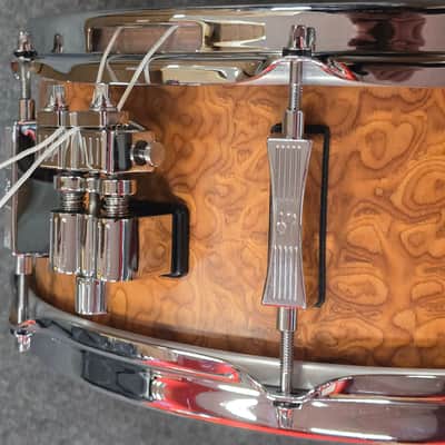 Sonor Steve Smith 40th Anniversary Signature 14x5.75" Beech Snare Drum 2017 Gloss Mountain Burl  with Hardcase- SSD 14x5.75 STS-40 image 5