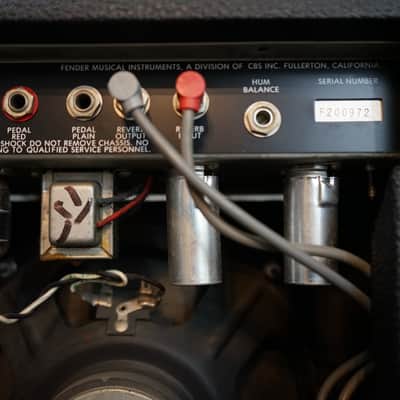 1982–1984 Fender Super Champ 18W Tube Combo Amp - Original Blue Label Speaker & Footswitch image 5