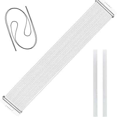 Snare Drum Wires Snare Wire Drum Wire-20 Strand 14 Inch, Snare Drum Accessories with Snare Wire Straps (Silver 20 Strand) image 1