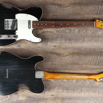 MyDream Partcaster Custom Built - Relic Black Double Bindings Dreamsongs image 1